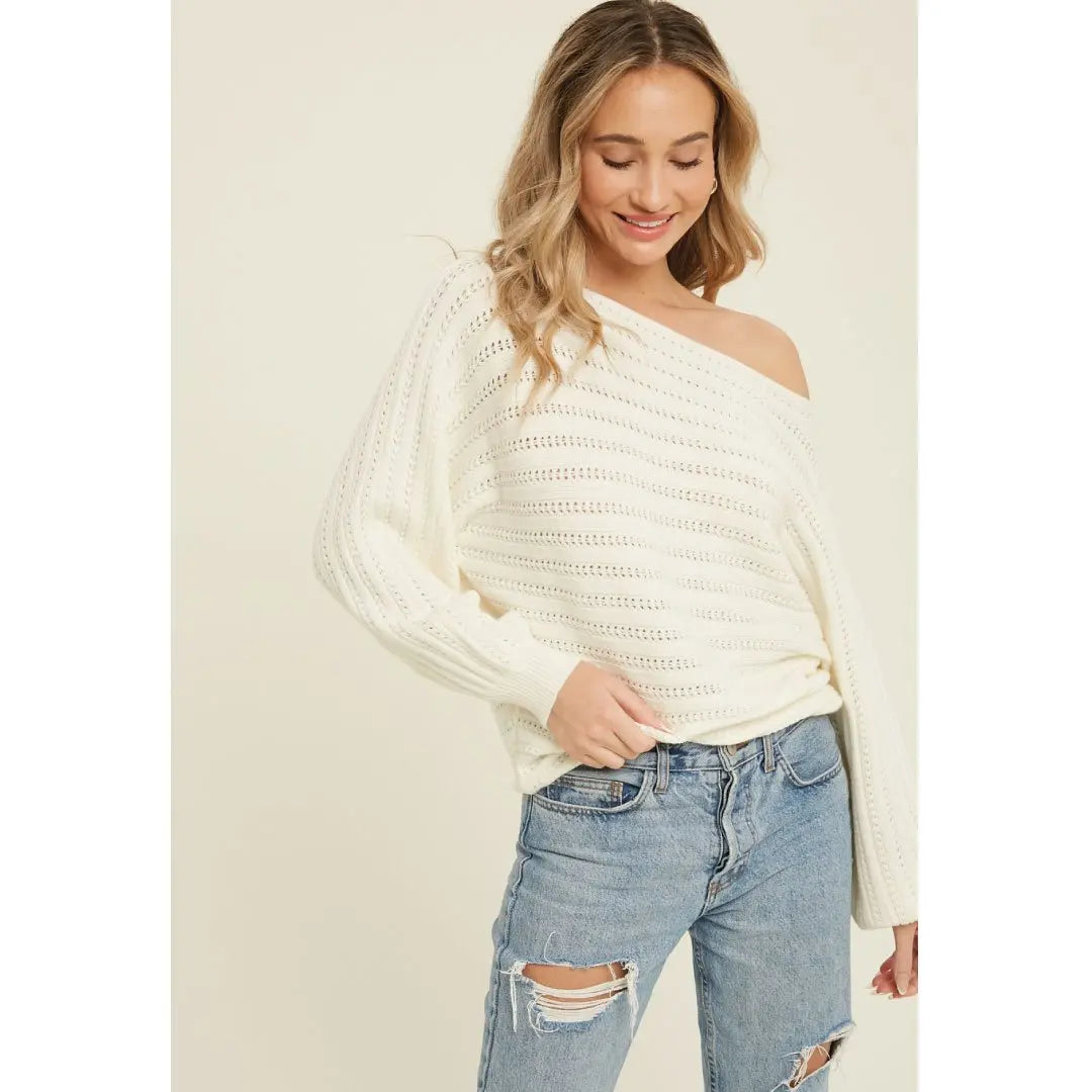 Textured Pullover Sweater-3