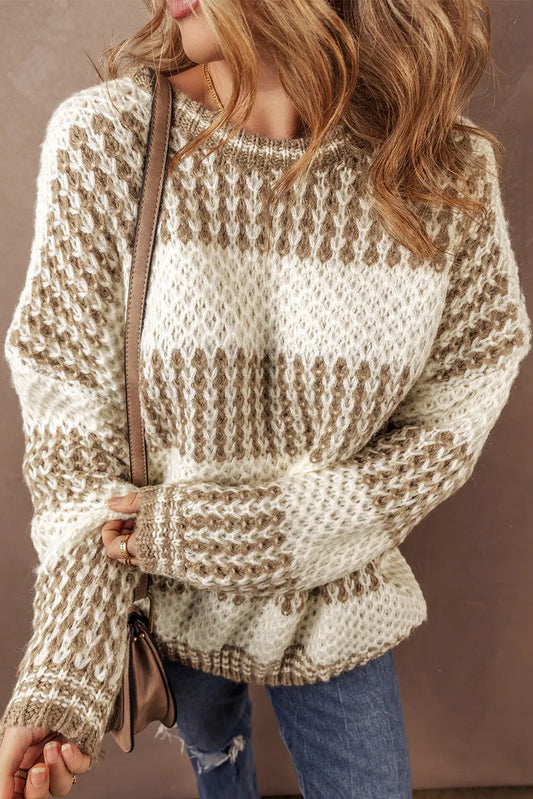 Saylor Round Neck Loose Sweater-0