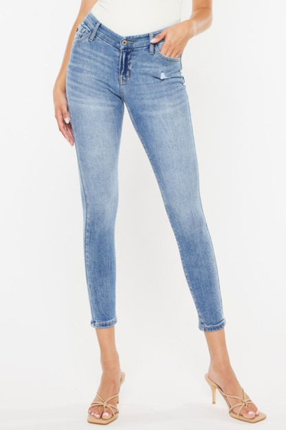 Kancan High Waist Cat's Whiskers Skinny Jeans-0