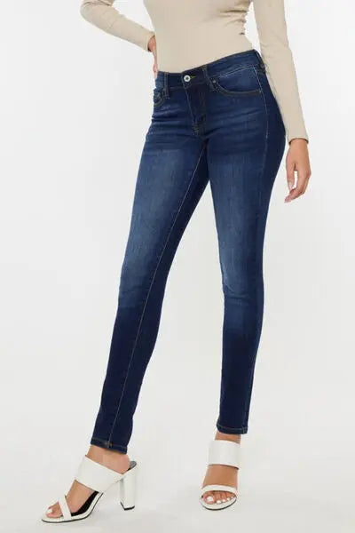 Kancan Mid Rise Gradient Skinny Jeans-0