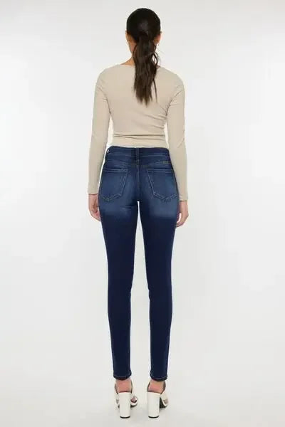 Kancan Mid Rise Gradient Skinny Jeans-1