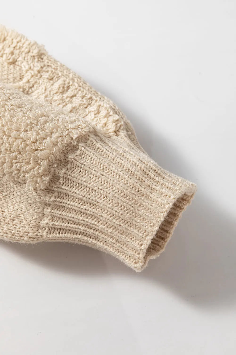 Emily Checkered Sherpa Loose Sweater-2