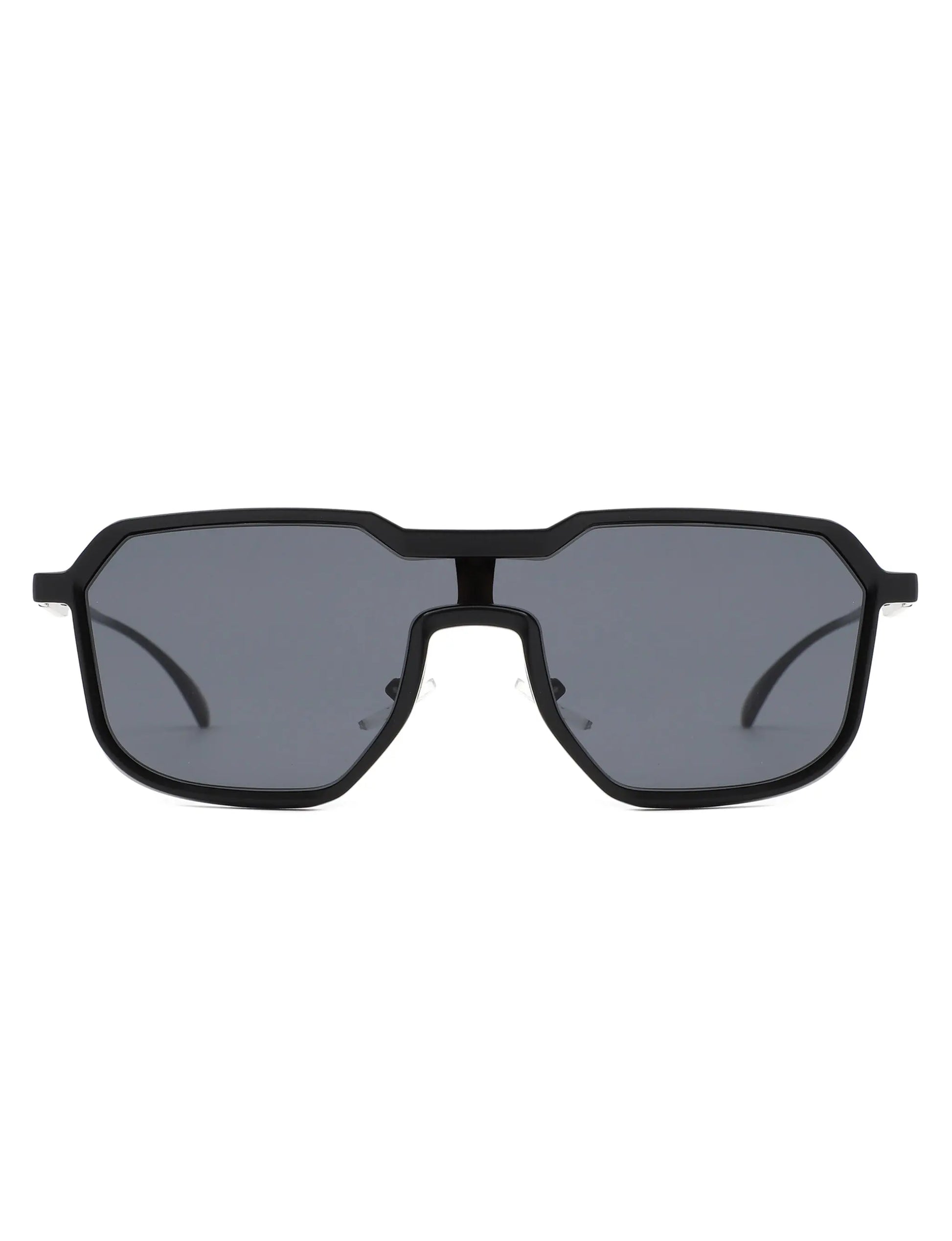 Fusion - Retro Oversized Square Geometric Fashion Sunglasses-1