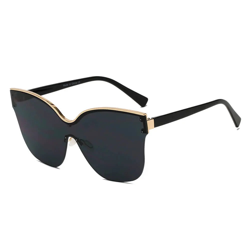 BARCELONA | Women Cat Eye Oversize Sunglasses-0