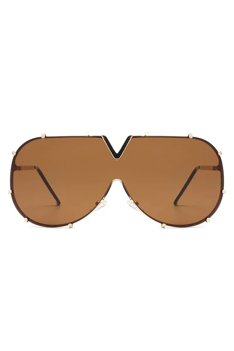 Dazzle - Oversized Luxury Aviator Sunglasses-3
