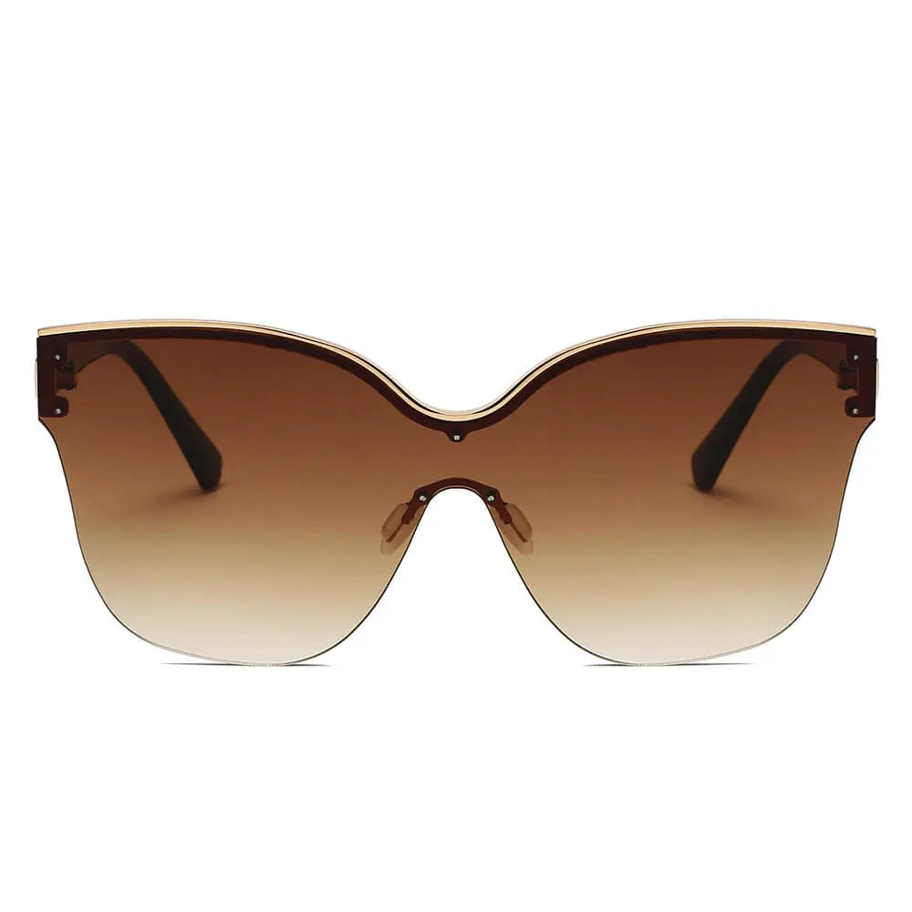 BARCELONA | Women Cat Eye Oversize Sunglasses-3