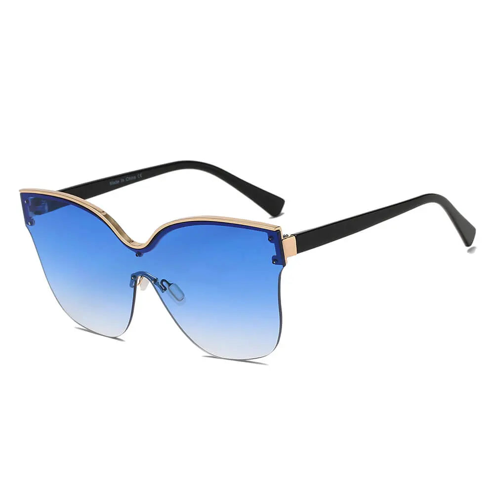 BARCELONA | Women Cat Eye Oversize Sunglasses-4
