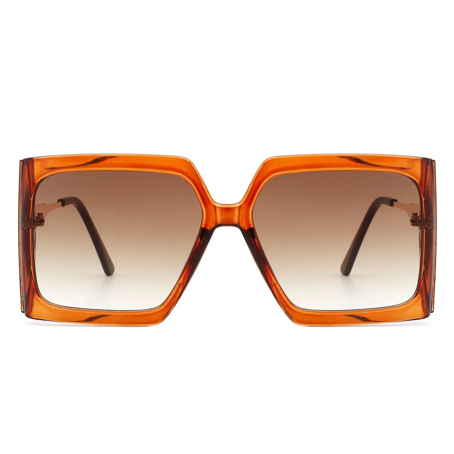 Yellowra - Women Oversize Retro Square Large Fashion Sunglasses-1