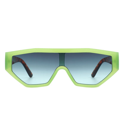 Firelily - Geometric Square Futuristic Fashion Sunglasses