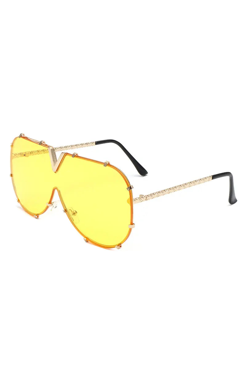 Dazzle - Oversized Luxury Aviator Sunglasses-6