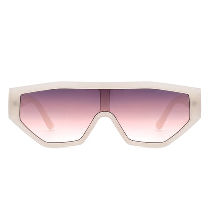 Firelily - Geometric Square Futuristic Fashion Sunglasses
