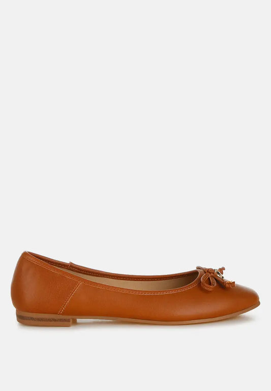 Enchanted Faux Leather Casual Ballerinas-0