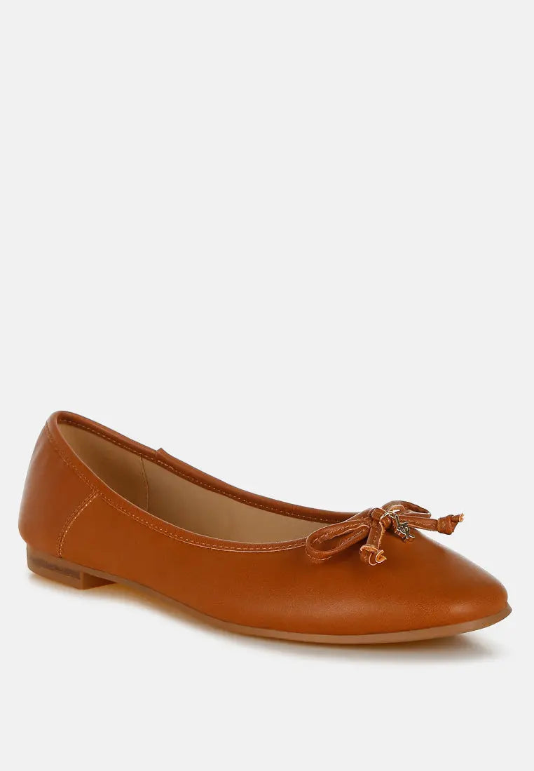Enchanted Faux Leather Casual Ballerinas-1