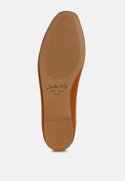 Enchanted Faux Leather Casual Ballerinas-4