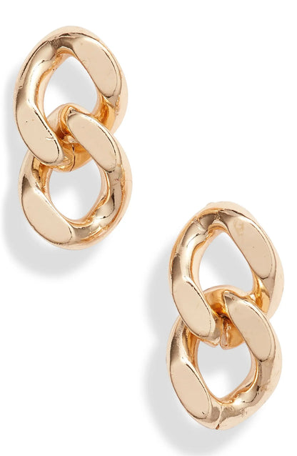 Classic Chain Stud Earrings | More Colors Available-0