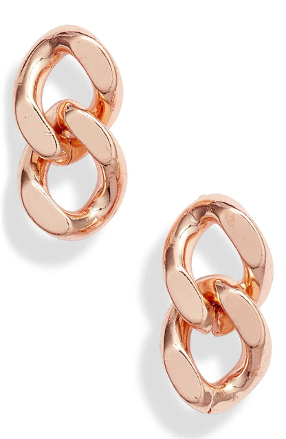 Classic Chain Stud Earrings | More Colors Available-1