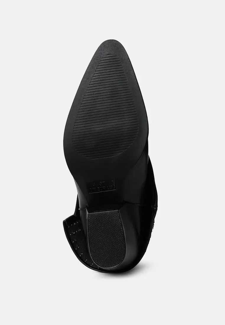 Mariachi Stud Embellished Foldover Boots-4