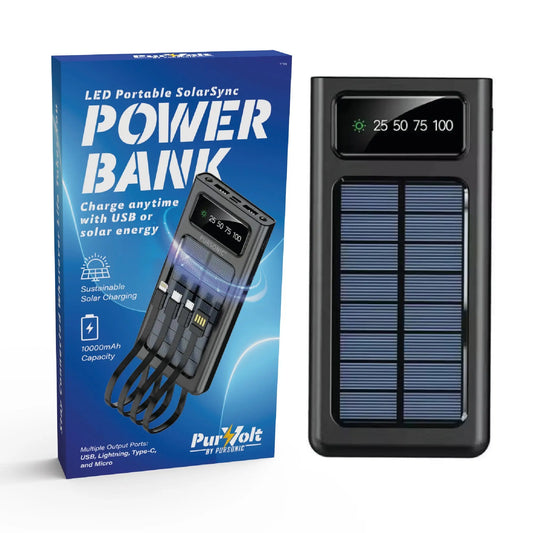 LED Portable Solarsync Power Bank – PoLED Portable Solarsync Power Bank – Power Anytime, Anywherewer Anytime, Anywhere-0