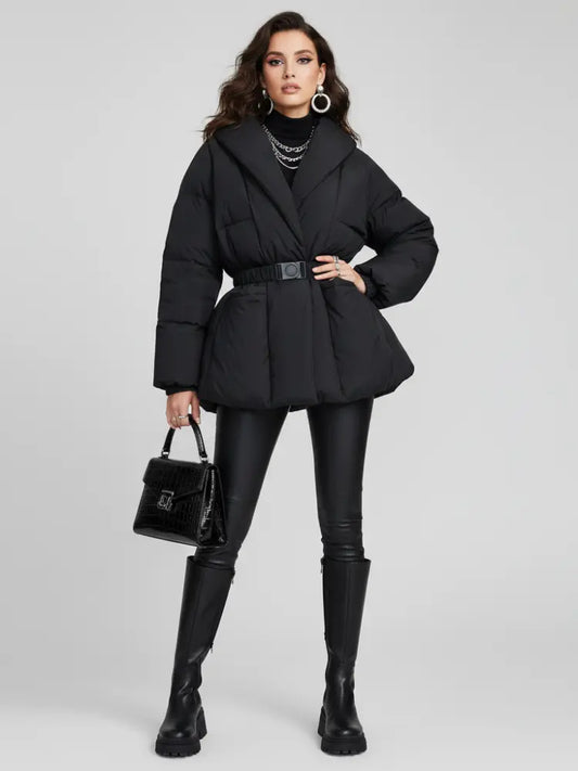 V-neck Puffer Jacket, Chinatown | Women - BYMANYC ® New York-0