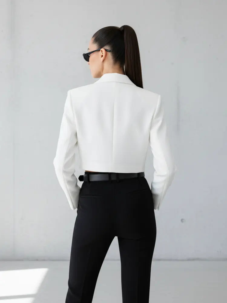 Versatile Stand Collar Blazer, Manhattan | BYMANYC ® New York-1