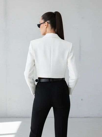 Versatile Stand Collar Blazer, Manhattan | BYMANYC ® New York-1