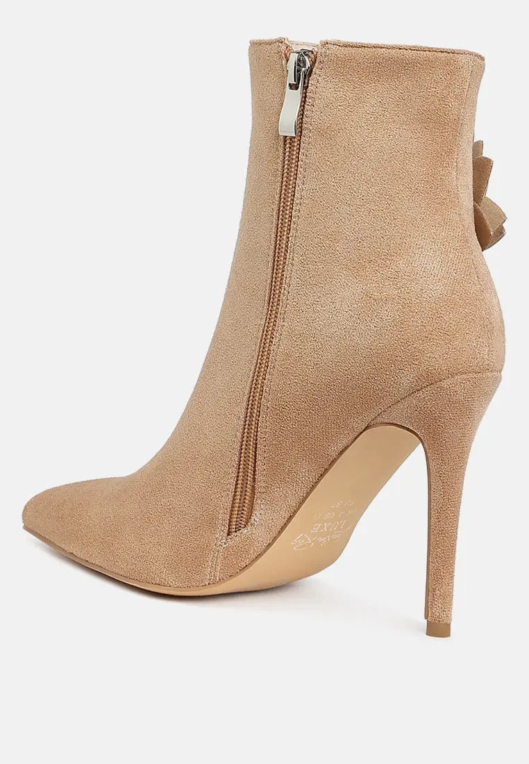 Yarrow Rhinestones Petal Detail Boots-2