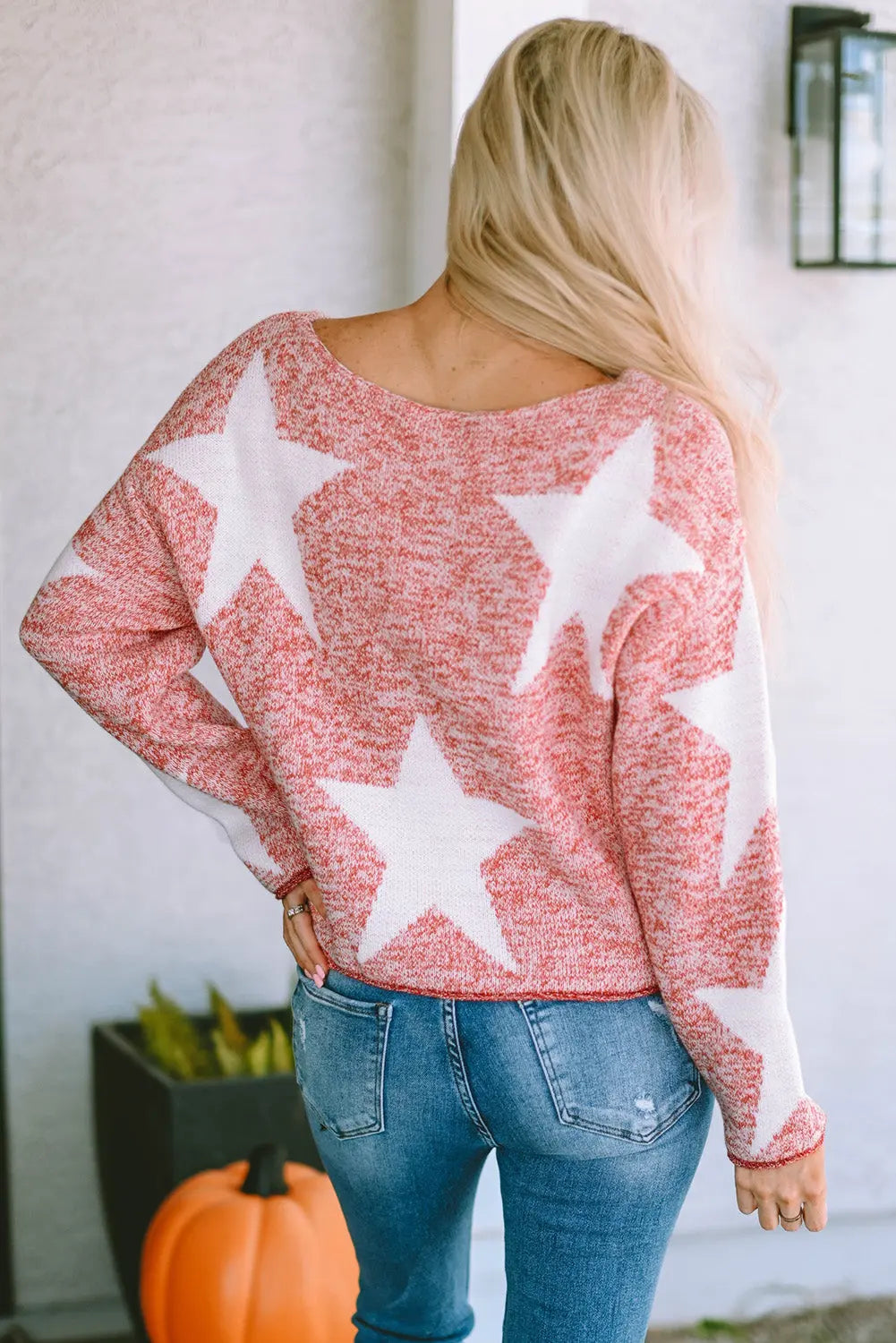 Katharine Star Spangled Casual Knit Sweater-1