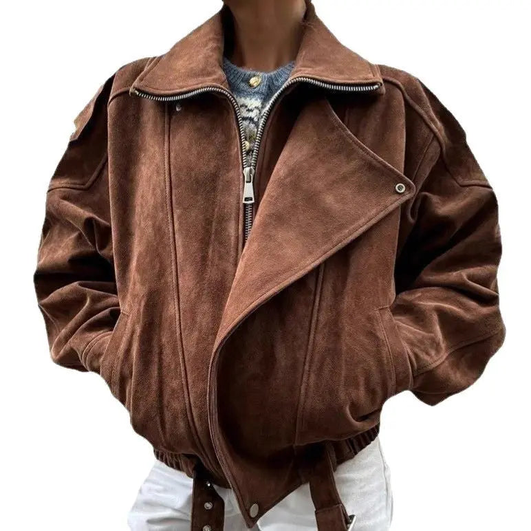 Short Loose Jacket Coat Women-3