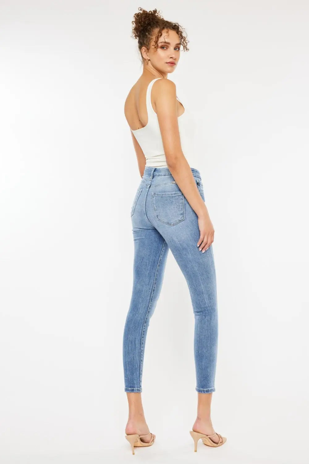 Kancan High Waist Cat's Whiskers Skinny Jeans-2